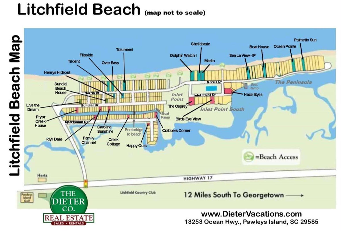 Litchfield Beach Area Map