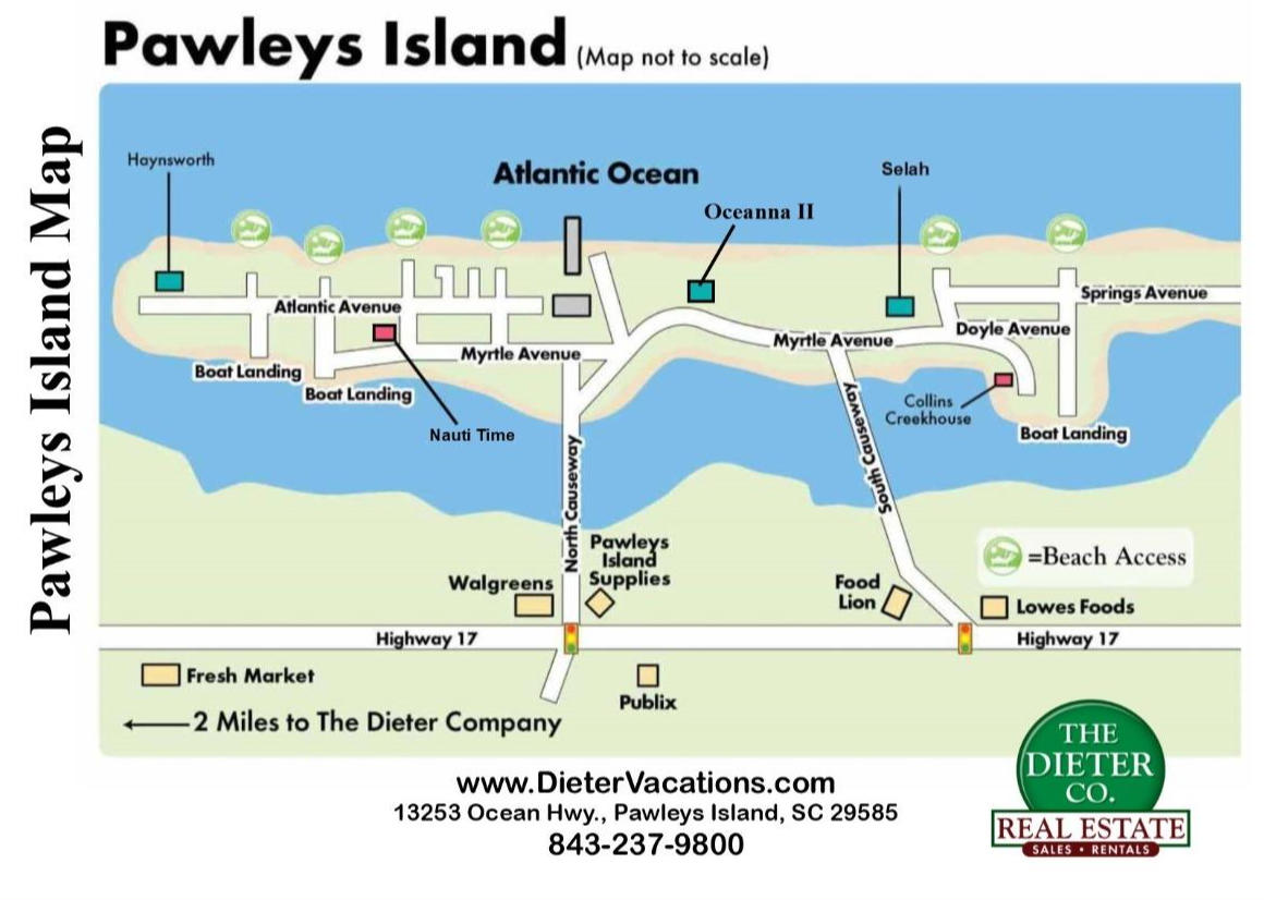 Pawleys Island Area Map