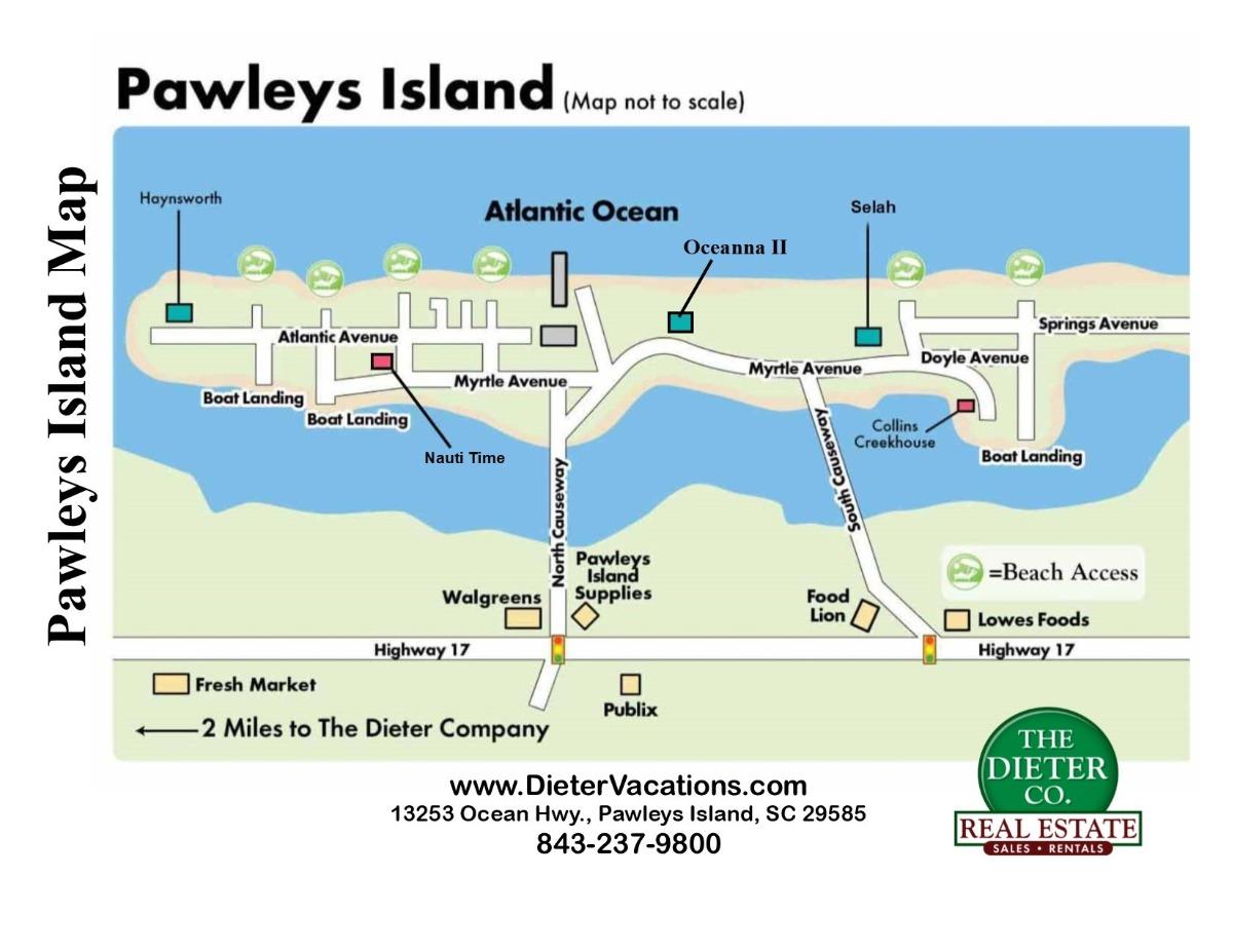 Pawleys Island Area Map