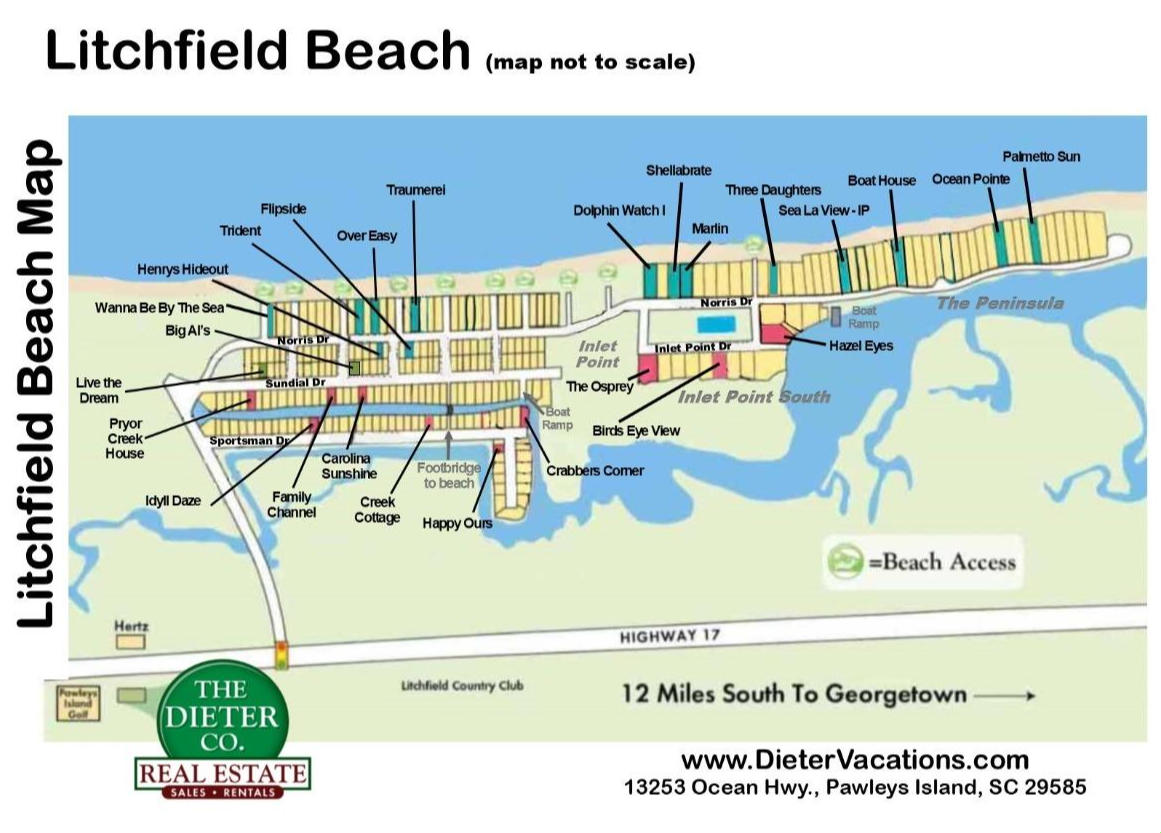 Litchfield Beach Area Map