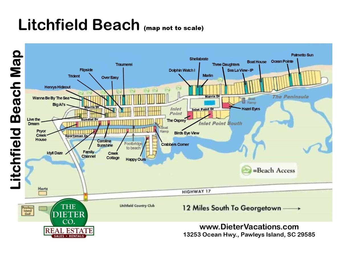 Litchfield Beach Area Map