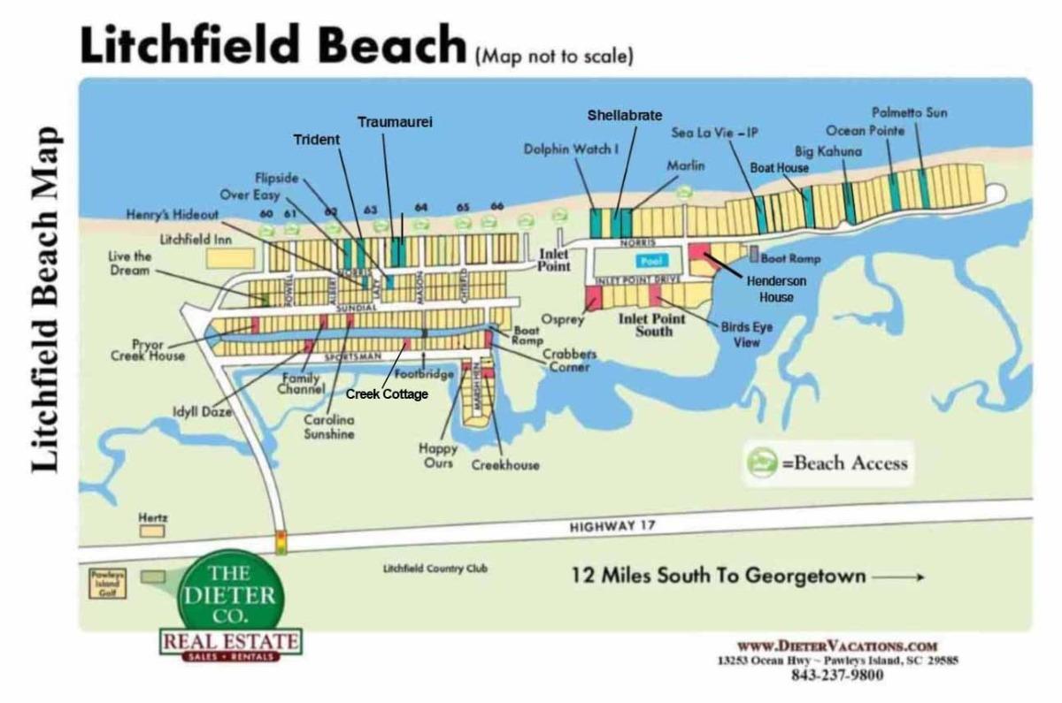 Litchfield Beach Area Map